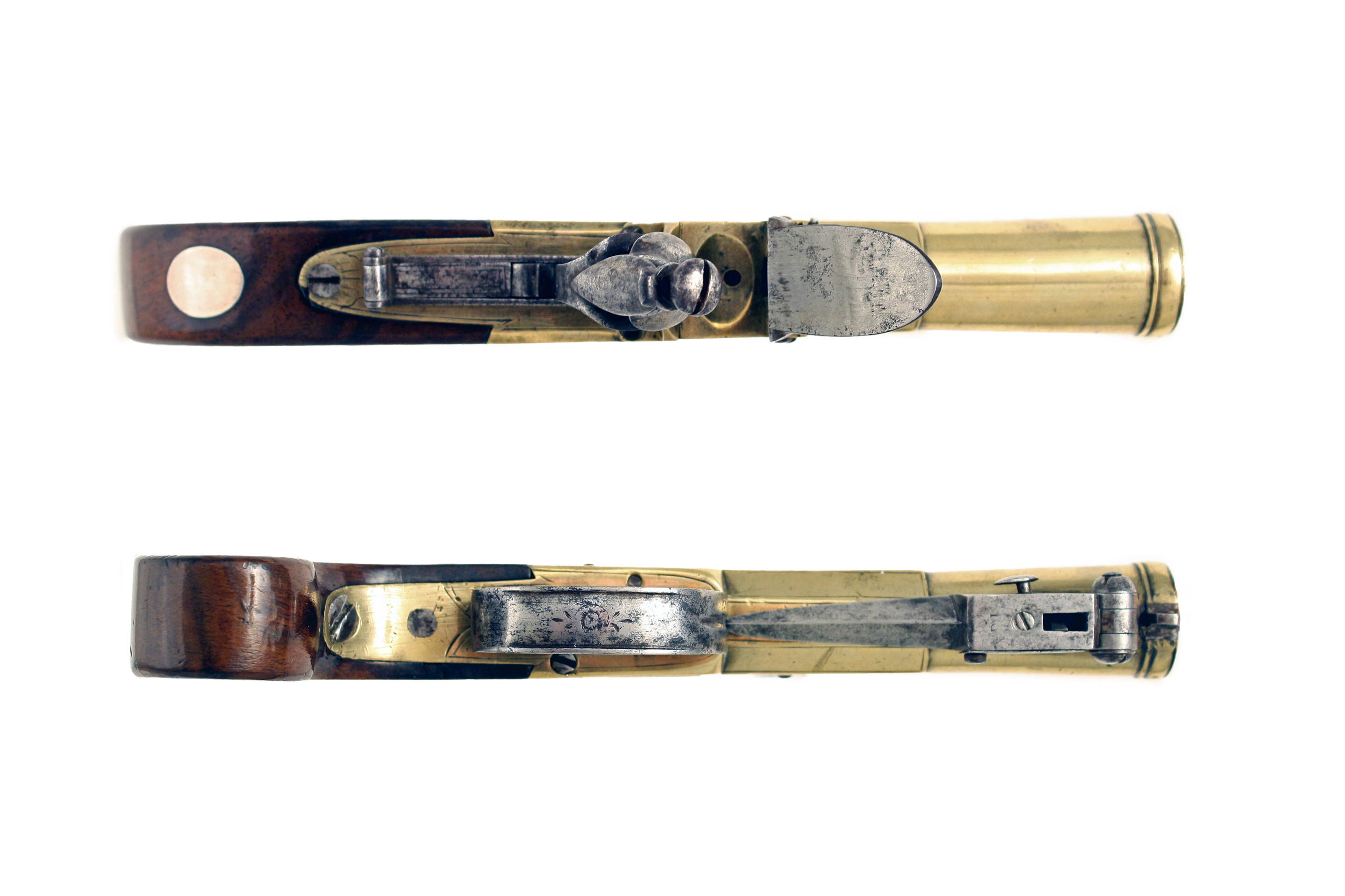 A Flintlock Blunderbuss Pistol by Williams of Chatham. - Image 2