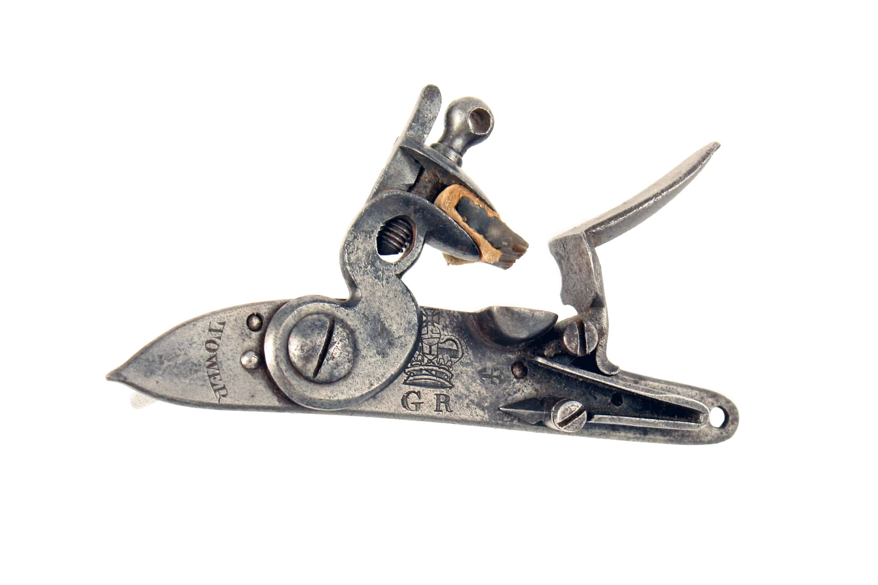 A Flintlock Mechanism for a Pattern 16/77 Sea Service Pistol. - Image 3