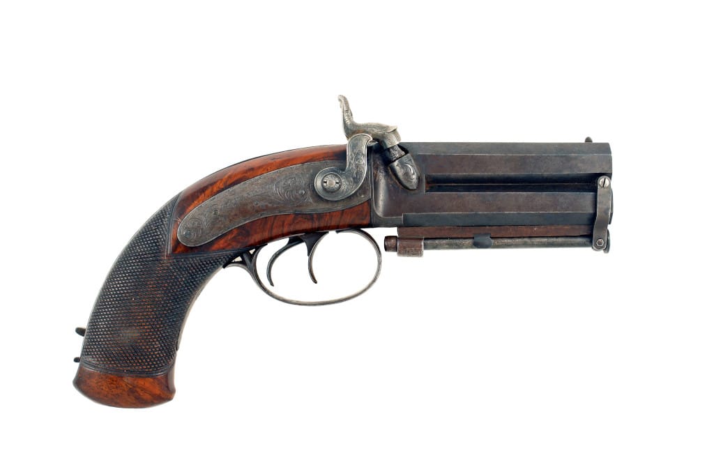 A Cased Irish Over & Pistol by Kavanagh of Dublin. - Image 4