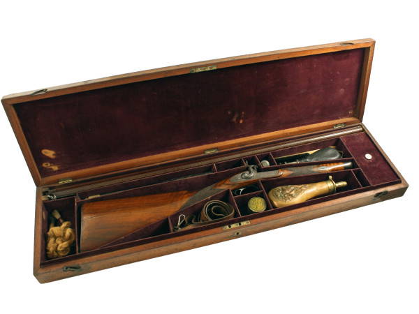 A Cased Sporting Gun by Barratt & Son