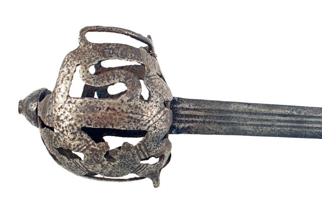 A Ribbon Hilted Broadsword, 17th Century. - Image 8