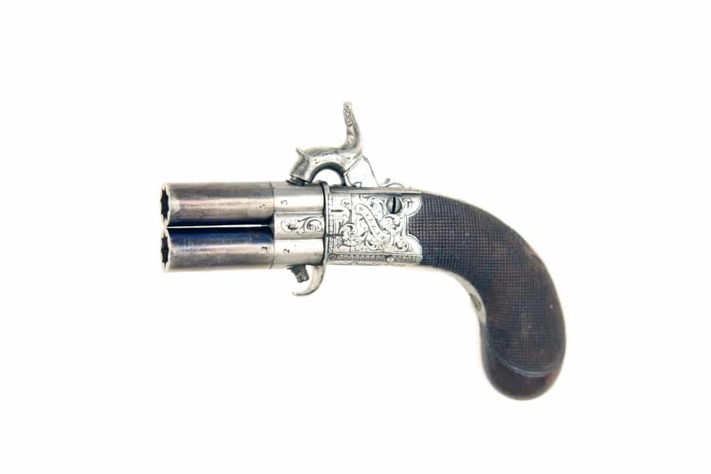 A Tiny Percussion Turn-Over Pistol. - Image 2