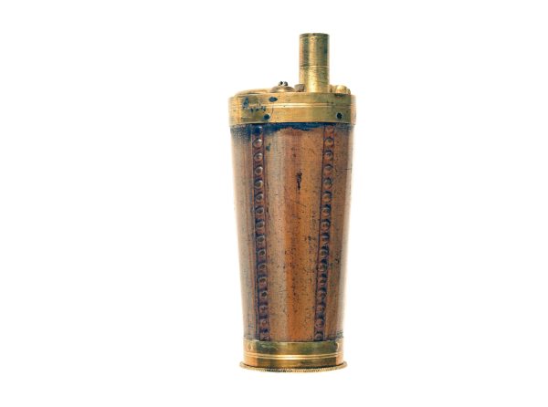 A Fluted Three Way Pistol Flask. - Image 2