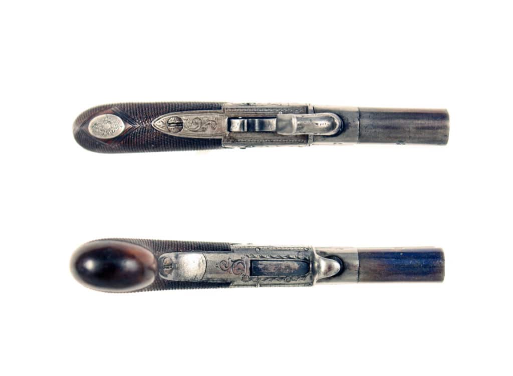 A Tiny Percussion Turn-Over Pistol. - Image 3