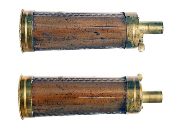 A Fluted Three Way Pistol Flask. - Image 3