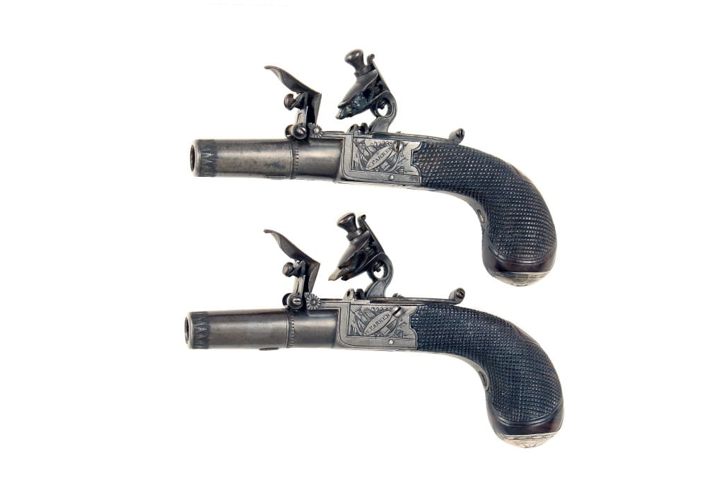 A Superb Small Pair of Flintlock Pocket Pistols - Image 3