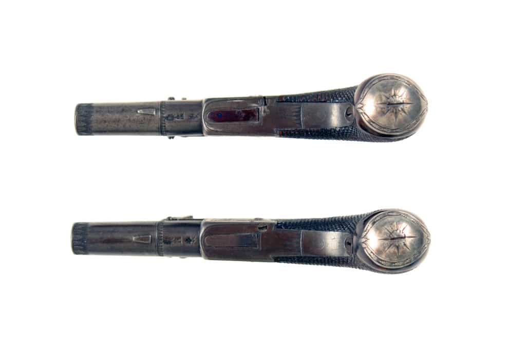 A Superb Small Pair of Flintlock Pocket Pistols - Image 4