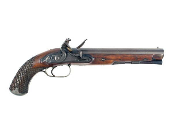 A Musket Bore Officers Pistol by Prosser of London.