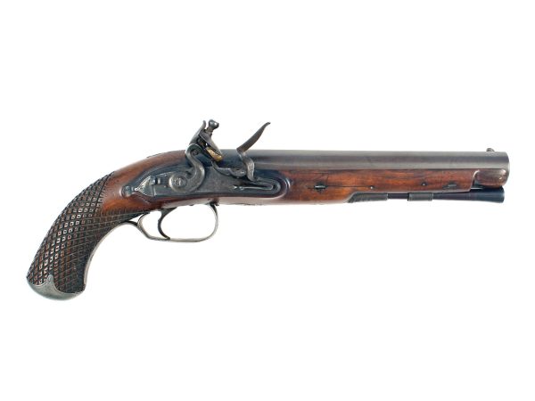 A Musket Bore Officers Pistol by Prosser of London.