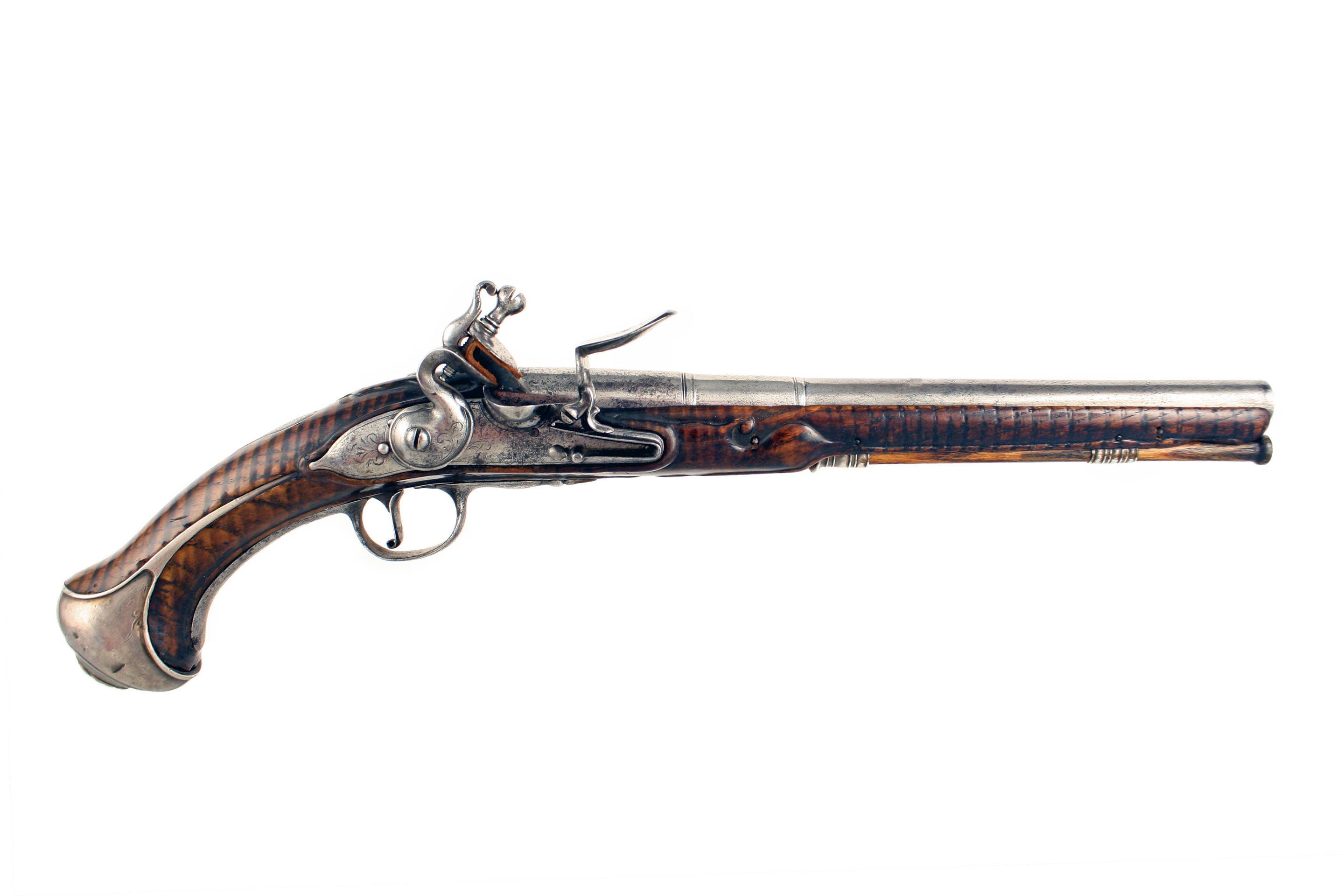 An Early Pair of Flintlock Holster Pistols by Cosens, 1680. - Image 4