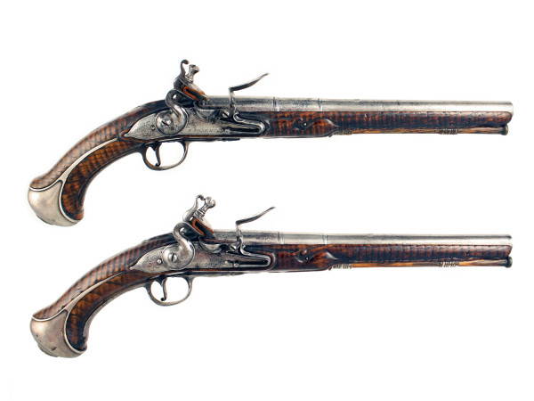 An Early Pair of Flintlock Holster Pistols by Cosens, 1680.
