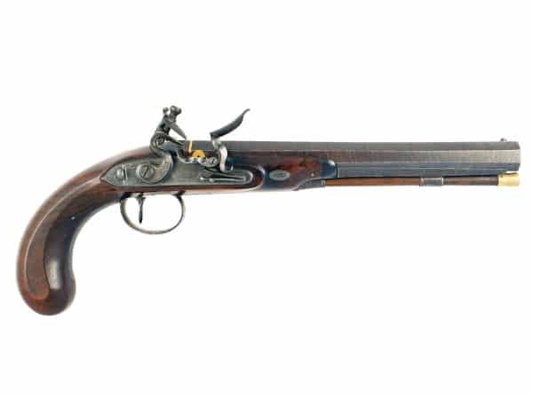 A Cased Pair of Flintlock Duelling Pistols by Wogdon & Barton of London. - Image 4