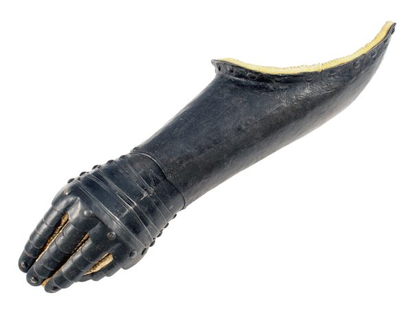 An English (Greenwich) Bridle-Gauntlet For The Left Arm Circa 1630-40.