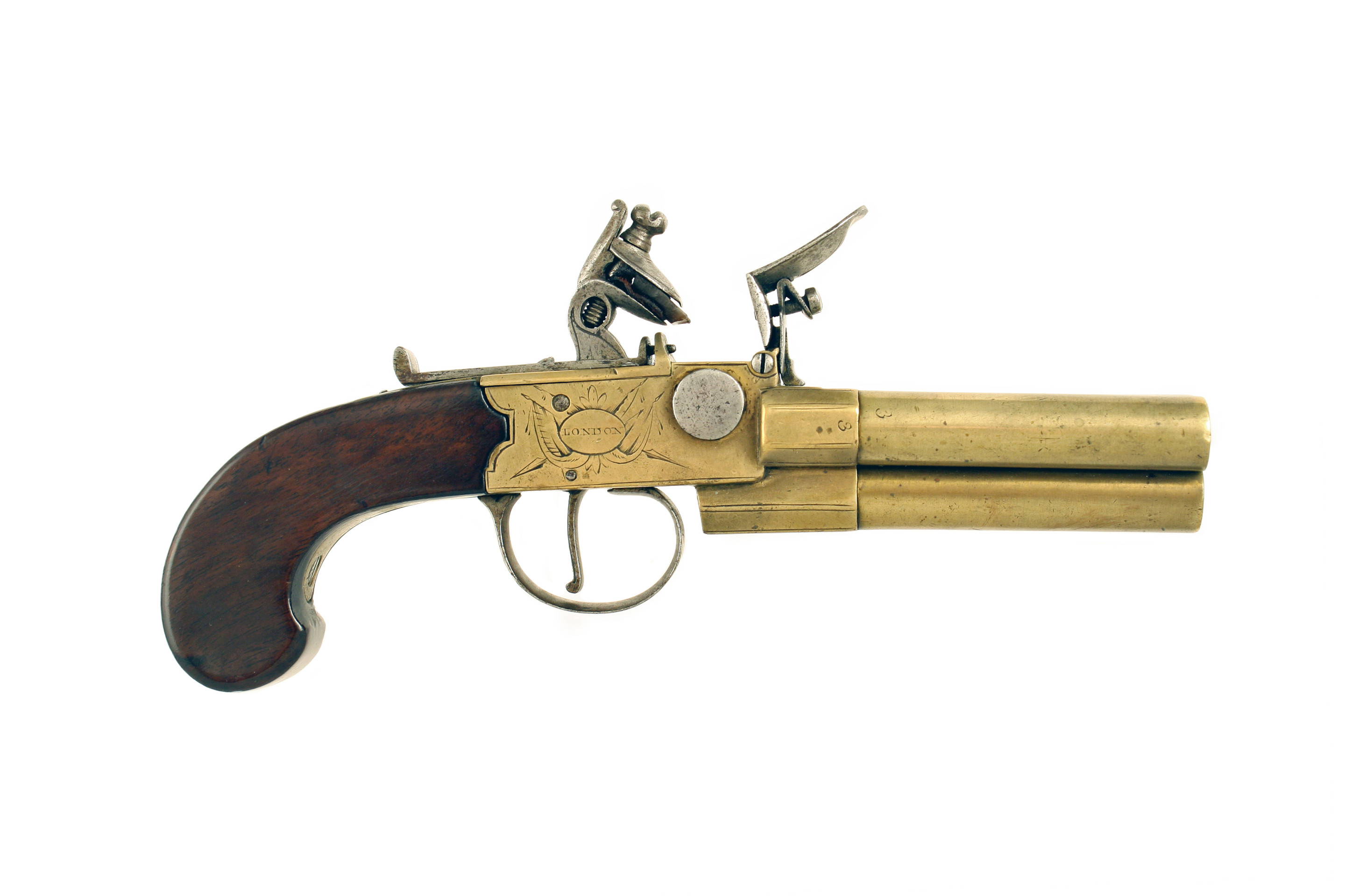 A Pair of 80 Bore Three Barrel Tap-Action Pistols by Twigg - Image 6