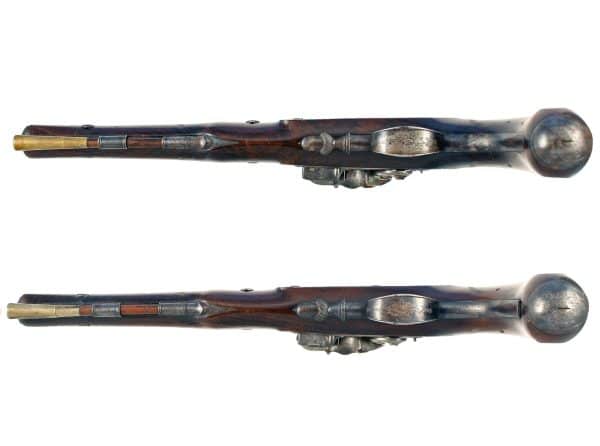 A Pair of Flintlock Duelling Pistols by Wogdon, London. - Image 3