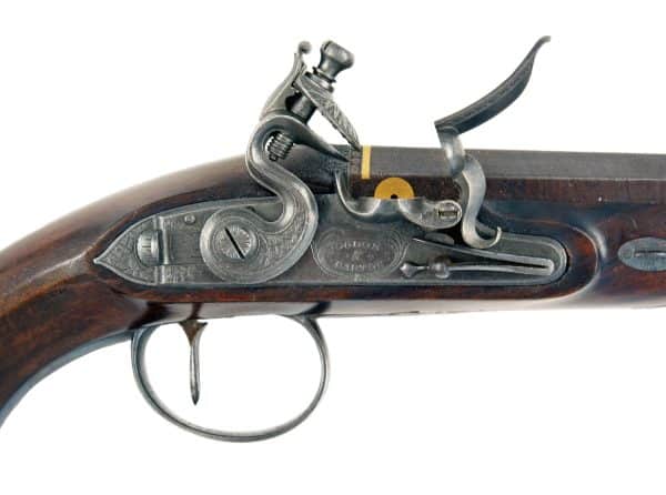 A Cased Pair of Flintlock Duelling Pistols by Wogdon & Barton of London. - Image 10