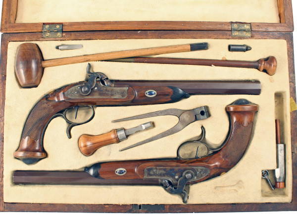 A Superb Cased Pair of Duelling Pistols
