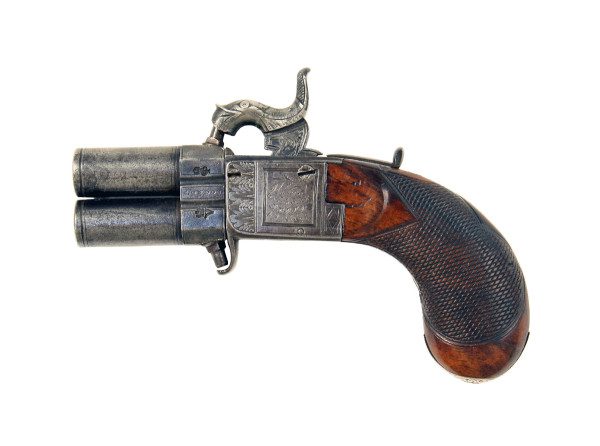 A Small Percussion Turn Over Pistol by Lang of London. - Image 2