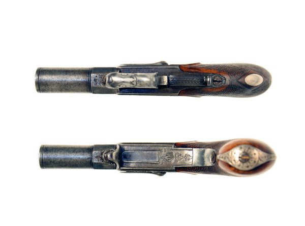 A Small Percussion Turn Over Pistol by Lang of London. - Image 3