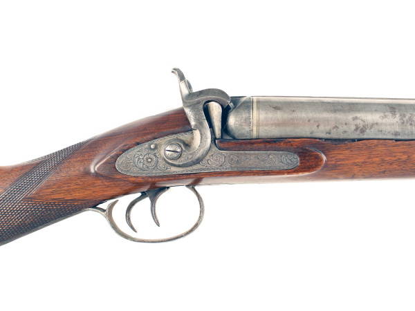 A Double Barrel 8 Bore Sporting Gun