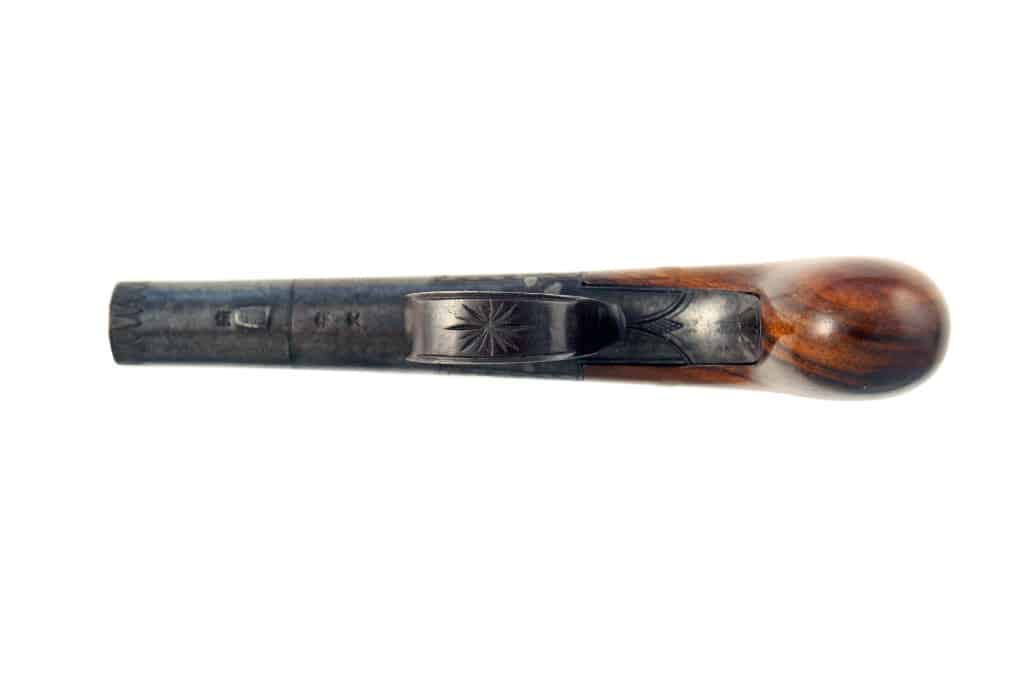 A Crisp Top-Hat Percussion Pistol by Brasher. - Image 4