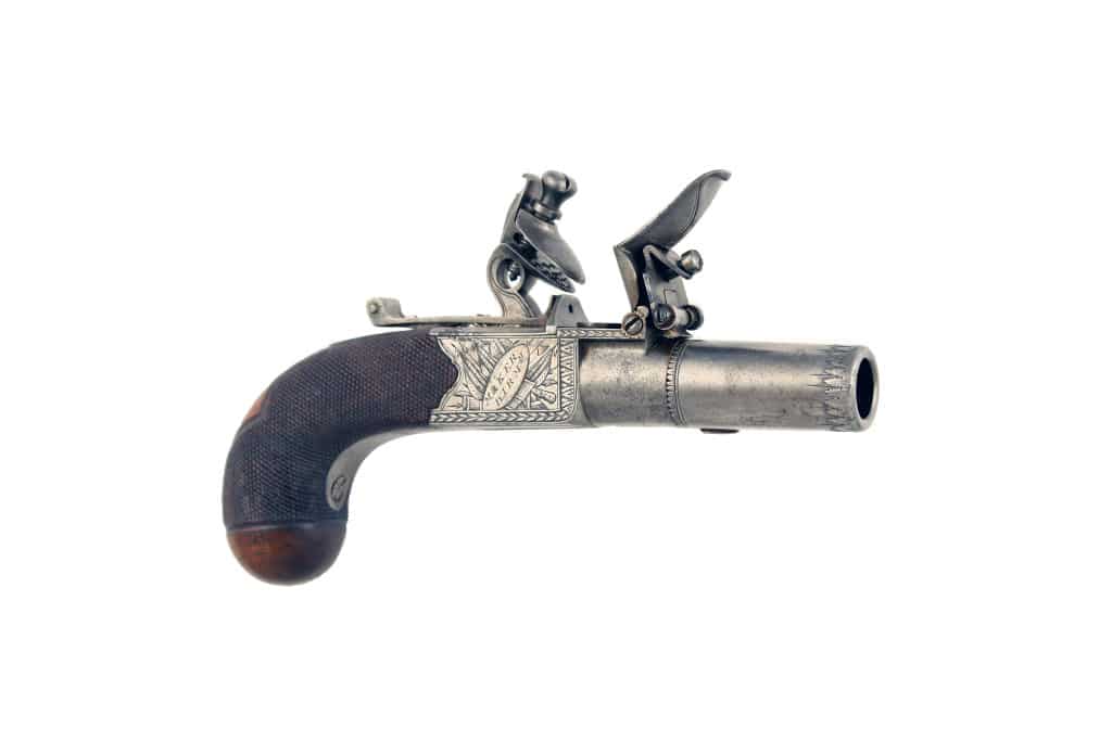 A Good Pair of Round Framed Pocket Pistols - Image 2