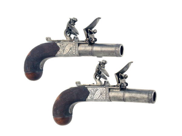 A Good Pair of Round Framed Pocket Pistols