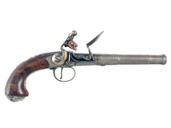 A Flintlock Queen Anne by Henshaw of London.