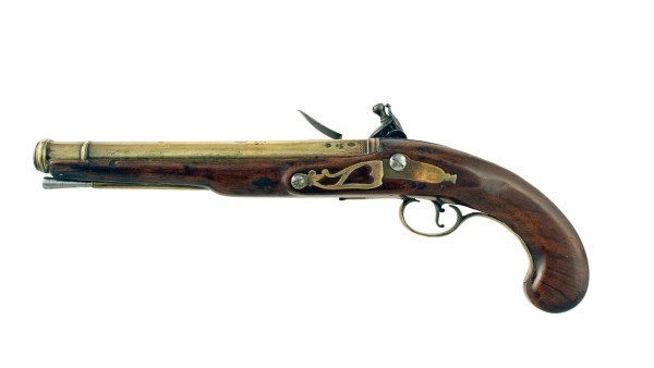 A Flintlock Blunderbuss Pistols by Geo Alley. - Image 2