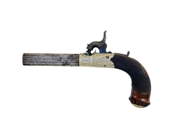 A Percussion Pocket Pistol by Towl of Boston. - Image 2