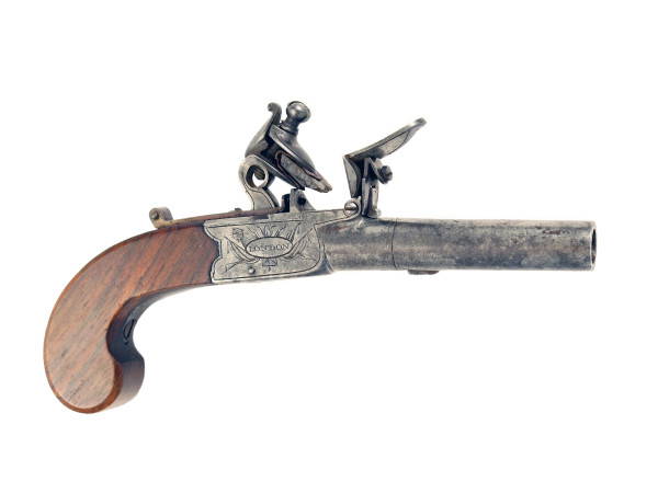 A Crisp Flintlock Pocket Pistol by Tindall & Dutton