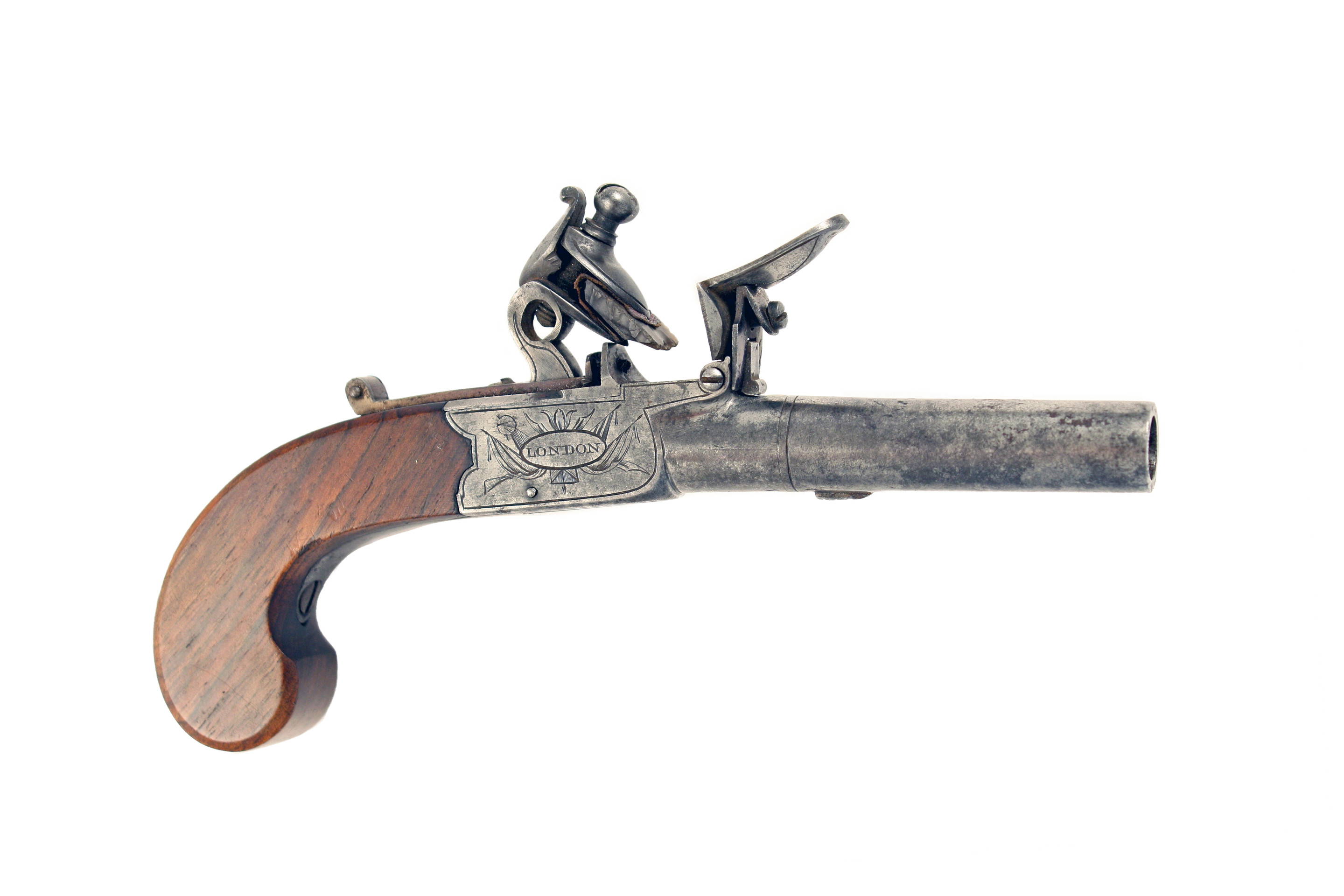 A Crisp Flintlock Pocket Pistol by Tindall & Dutton