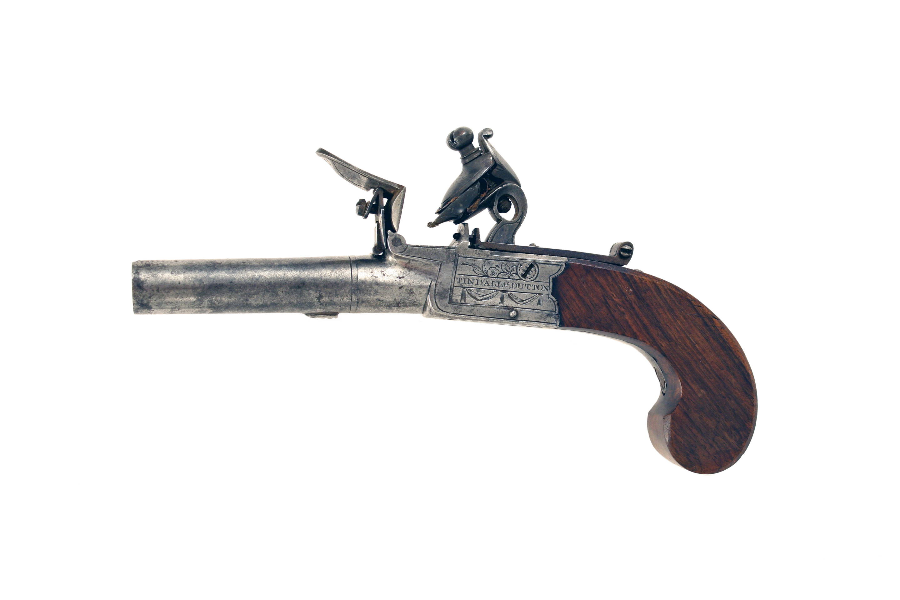 A Crisp Flintlock Pocket Pistol by Tindall & Dutton - Image 2