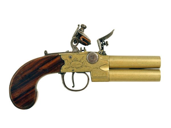 A Flintlock Tap Action Pistol by Twigg.