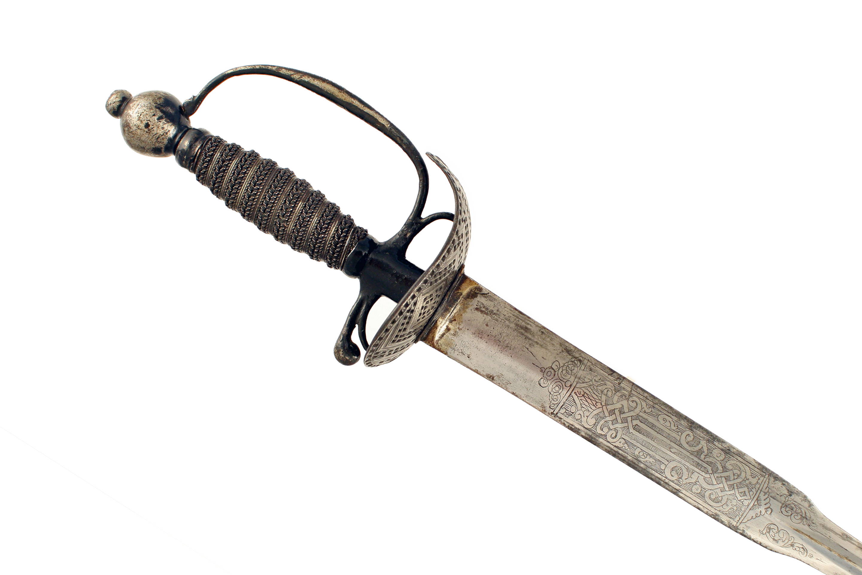 A Mourning Small Sword, 18th Century. - Image 2