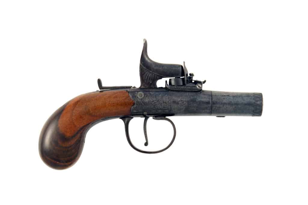 A Crisp Top-Hat Percussion Pistol by Brasher.