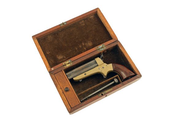 A Cased Sharps Patent Derringer