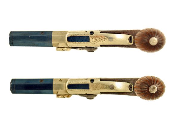 A Pair of Percussion Pocket Pistols by Venables of Oxford. - Image 4