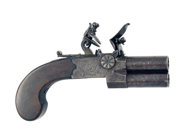 An 80 Bore Flintlock Tap Action Pistol
