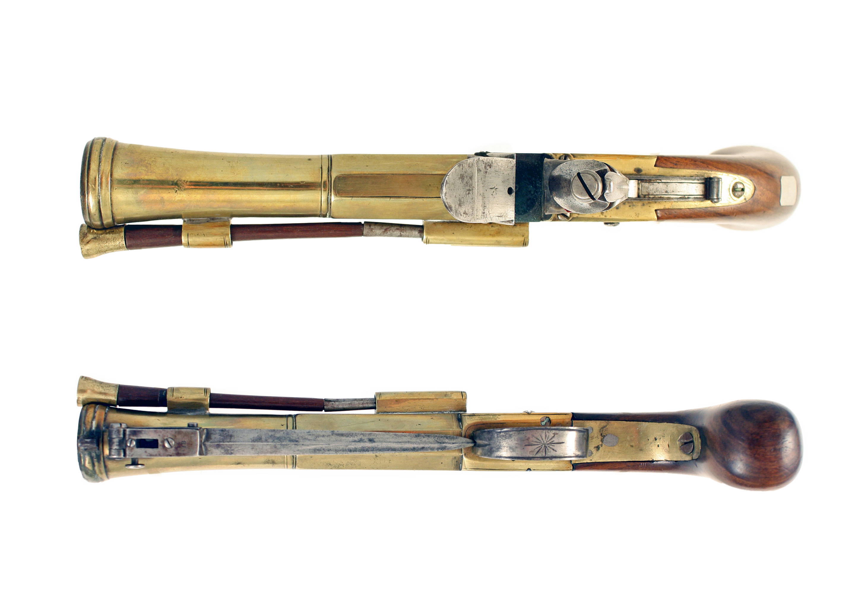 A Very Good Flintlock Blunderbuss Pistol by P. Bond - Image 3