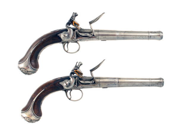 A Superb Pair of Flintlock Queen Anne Pistols by Freeman