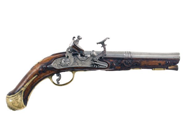 An Italian Snaphaunce Overcoat Pistol, Circa 1750.
