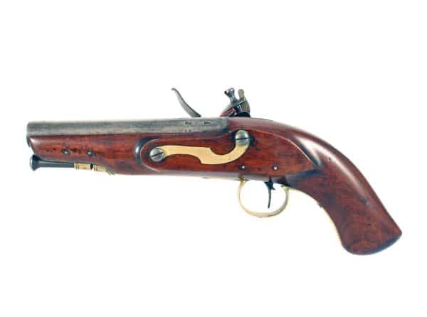 A Flintlock Constabulary or Service Pistol by Brander & Potts. - Image 3