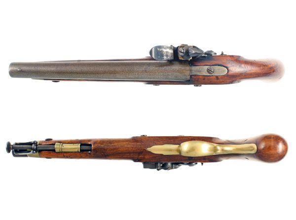 An Irish Flintlock Officers Pistol by Gallagher of Dublin. - Image 3