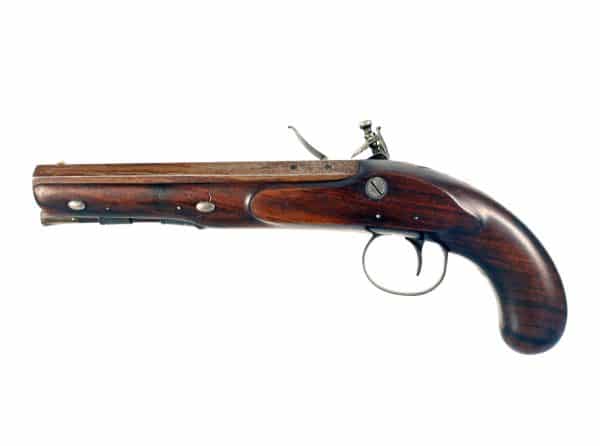 A Crisp Flintlock Officers Pistol by Henry Nock. - Image 5