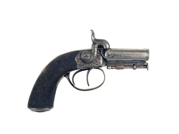 A Fine, Small Double Barrel Pistol by E. Akrill