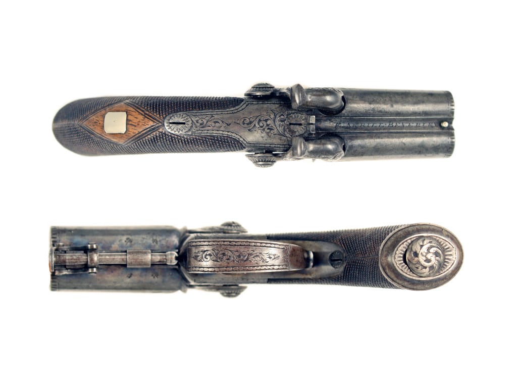 A Fine, Small Double Barrel Pistol by E. Akrill - Image 3