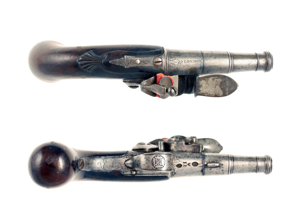 A Flintlock Queen Anne Pistol by Buckmaster, London. - Image 3