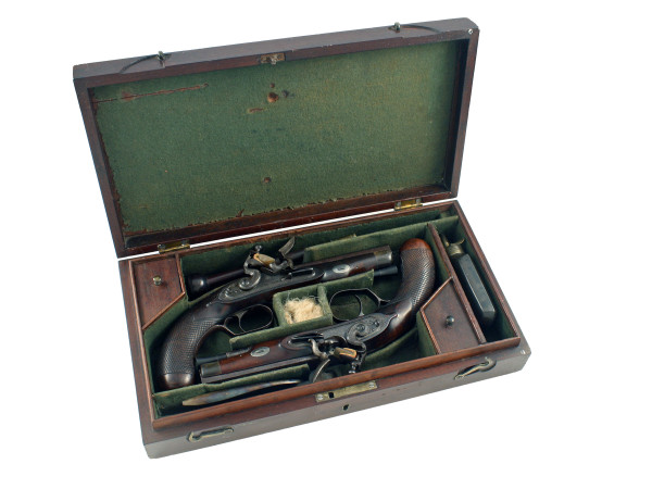 An Untouched Pair of Pistols by Staudenmayer