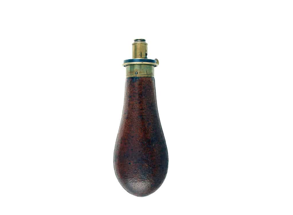 A Slender Brown Leather Covered Flask by G & J.W. Hawksley. - Image 2